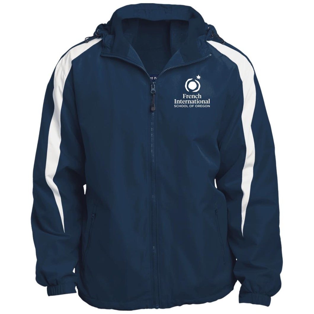 FI - Adult Fleece Lined Colorblock Hooded Jacket
