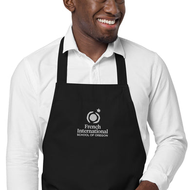 FI - Adult Organic Cotton Apron - Embroidered